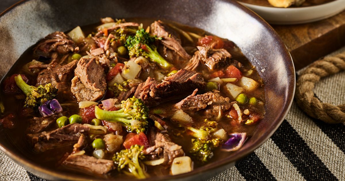 Slow-Cooker Beef Pot Roast Soup | Beef Loving Texans | Beef Loving Texans is your one-stop informati
